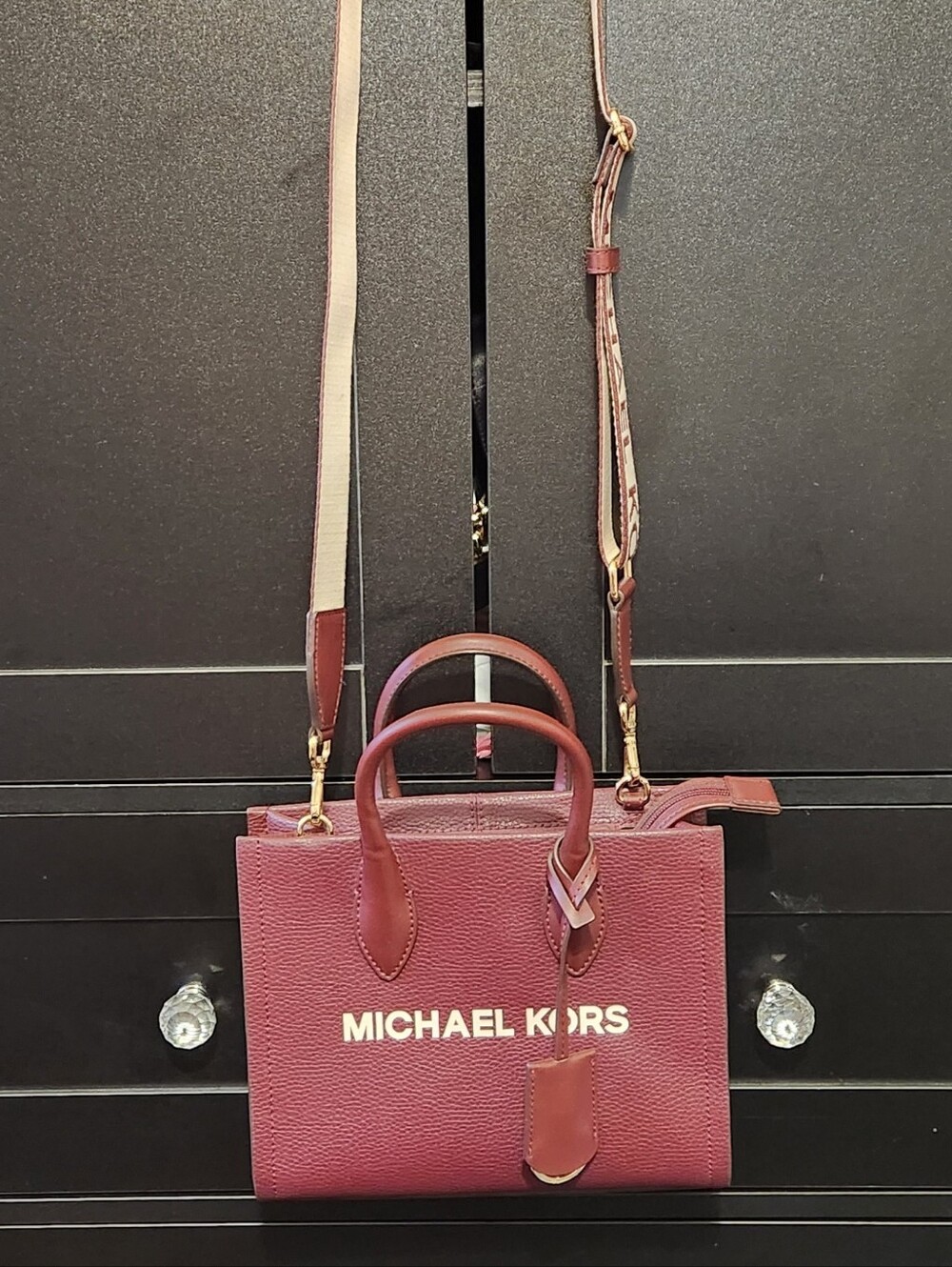 Michael Kors Mirella Small Pebbled Leather Crossbody Bag. NWT. Msrp $498